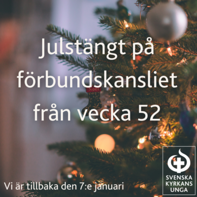 Julstängt på förbundskansliet